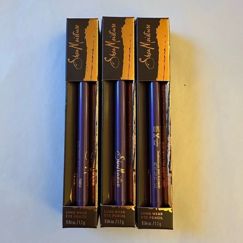 Lot of 3 - purple ultra smooth long wear eye pencil brand new Shea Moisture